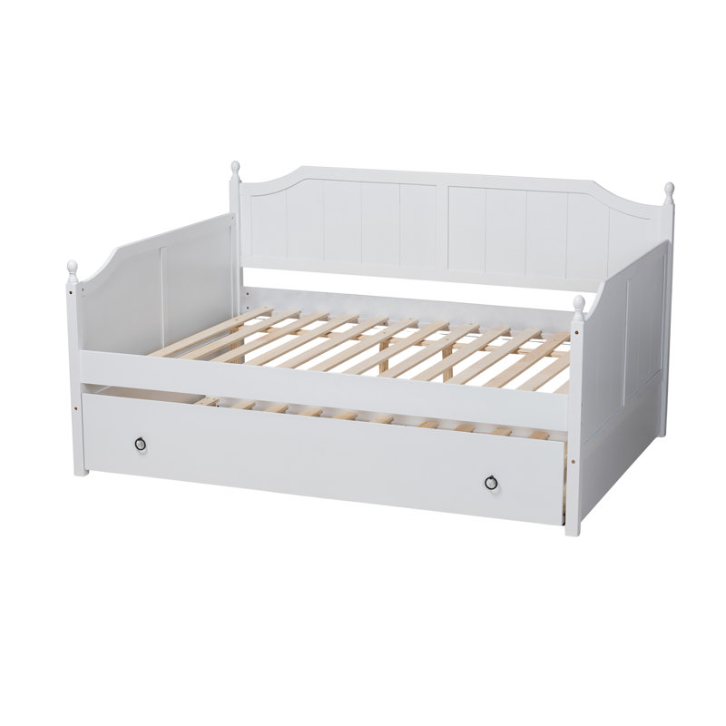 Aaina Addison Daybed with Twin Size Trundle, White