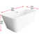 67 Inch Bathtub in Glossy White with Trim