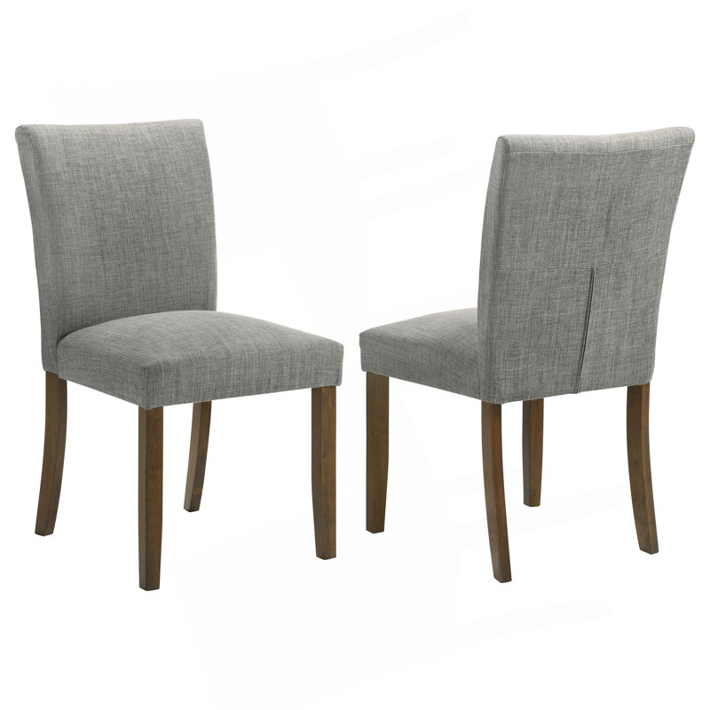Chaise d'appoint de salle à manger rembourrée Conifer (ensemble de 2), Gris
