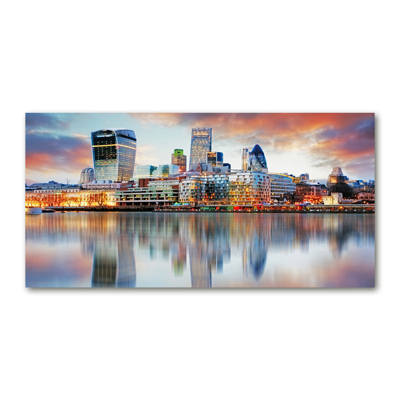 Panorama Of London - No Frame Print on Canvas