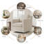 Upholstered Swivel Armchair-916881528