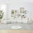 Chenille Curved Sectional Sofa With 4 Pillows-468519956-468519958