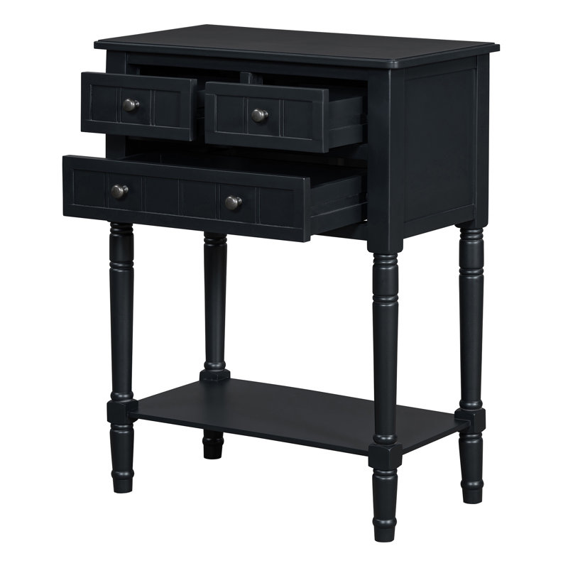 Narrow Console Table, Black