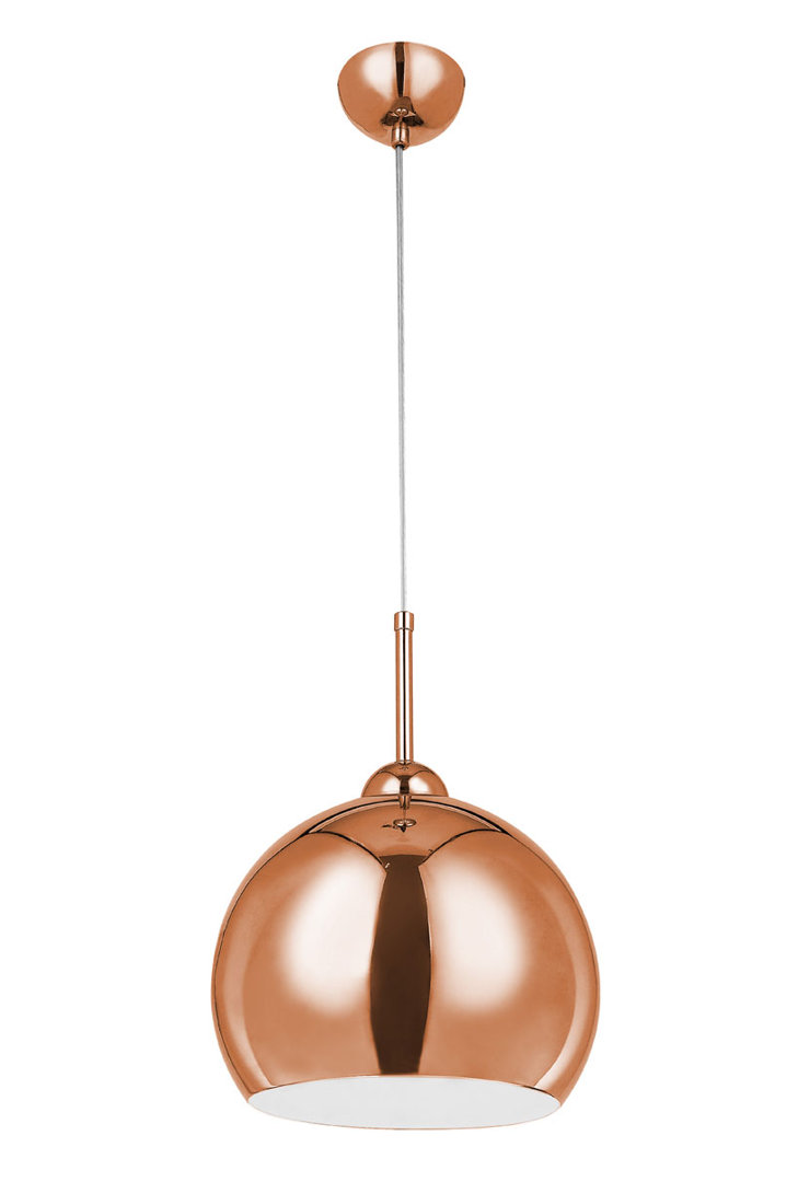 1 - Light Copper Dome Pendant
