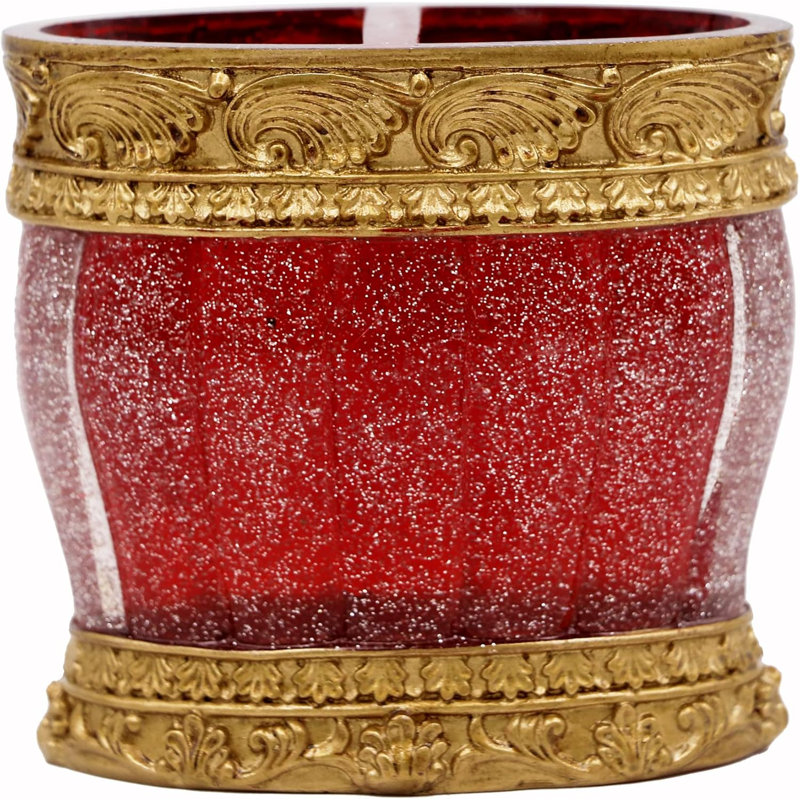 Retro red bathroom accessories