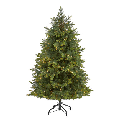 Lighted Artificial Fir Christmas Tree