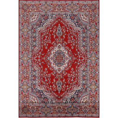 Tapis turc traditionnel médaillon rouge 10 x 13