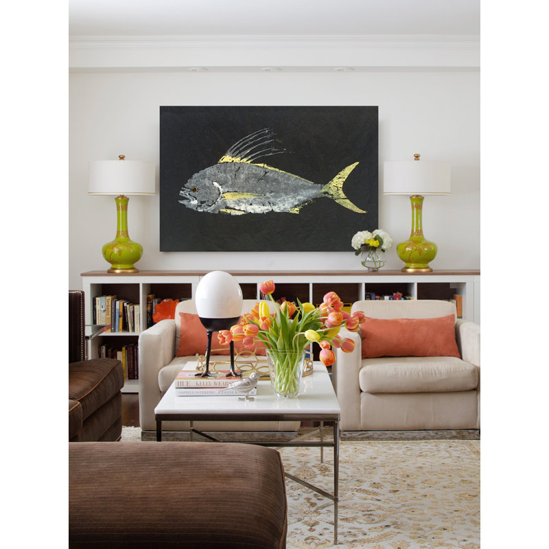 " Roosterfish " by Warren Sellers, 16" H x 24" W x 1.5" D