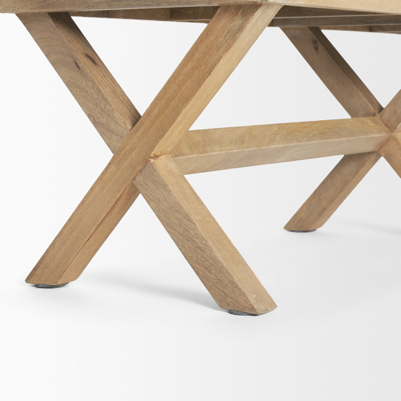 Banc rembourré Yara, Gris / chevron