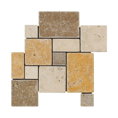 Carrelage mosaïque en travertin Versailles