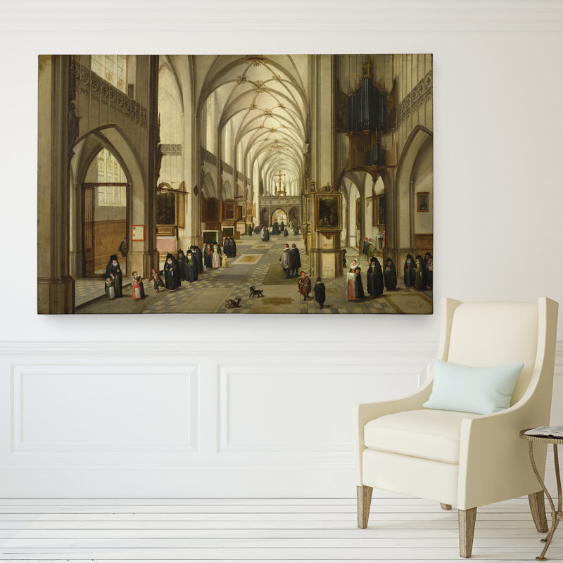 « gothic église », impression, H 24 po x l 36 po x P 1,5 po, Toile tendue