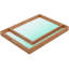 Plateau de table basse / repose-pieds Ethier