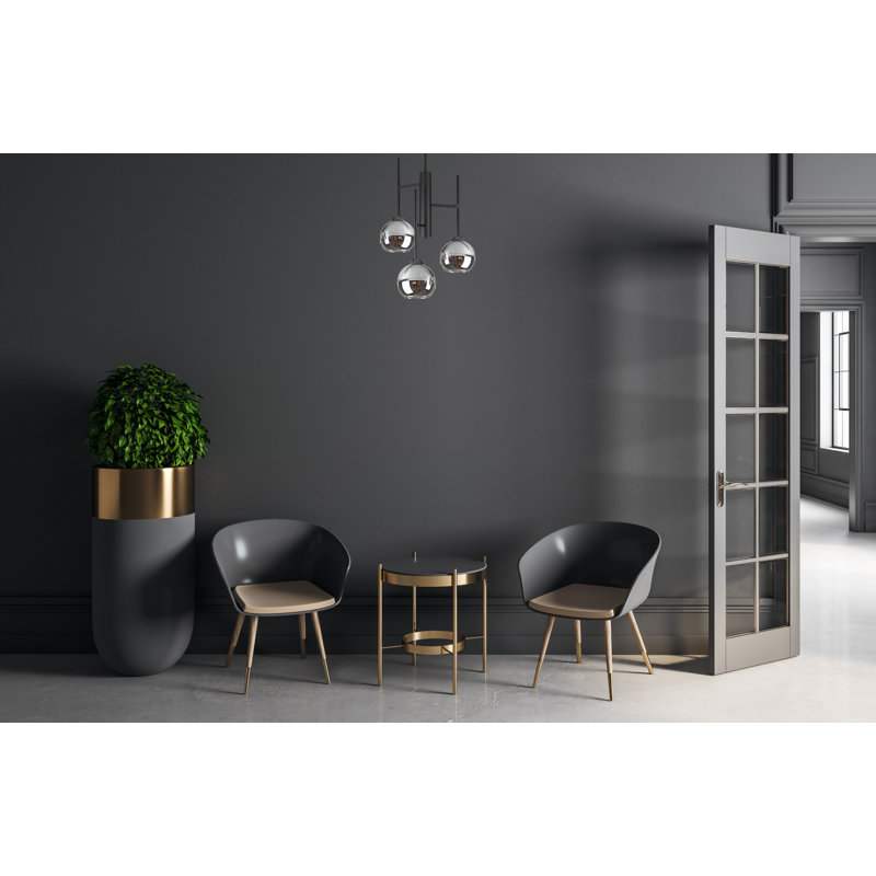 Rocket 3-light Flush Mount, Black