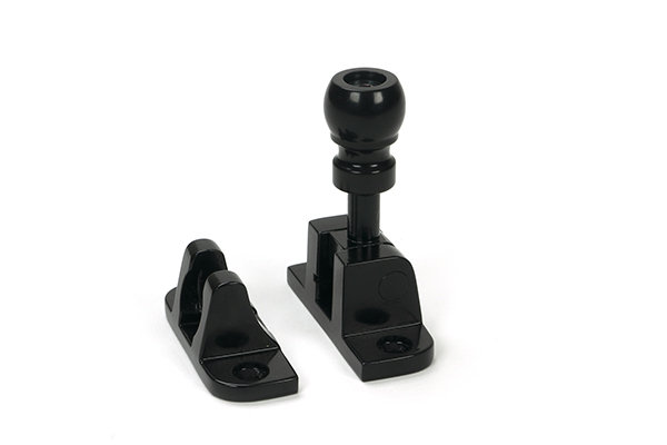 Mushroom Brighton Fastener (Radiused), Black
