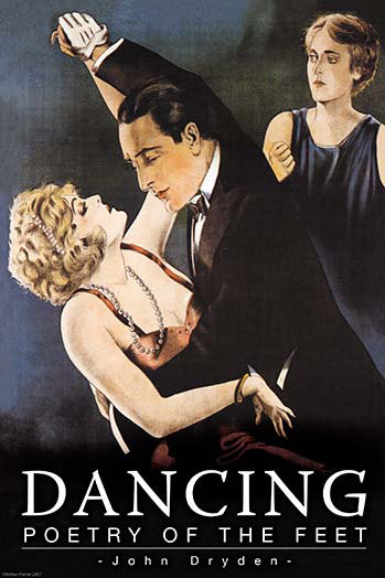 « danse » par wilbur pierce, affiche rétro, H 36 po x l 24 po x P 1,5 po