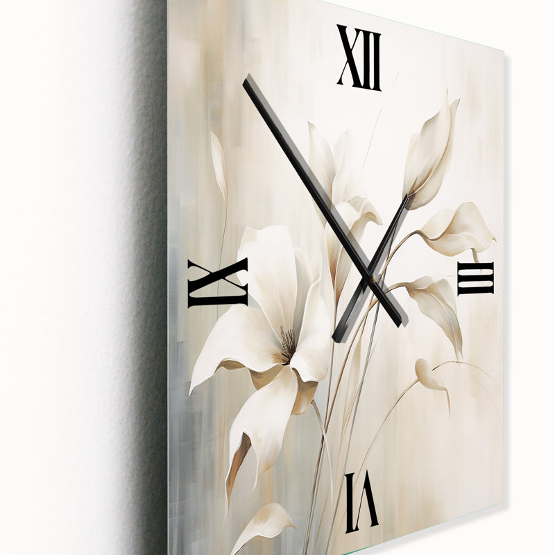 Horloge murale Ilwad - Abstract Botanicals, Grand