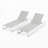 5-Level Adjustable 2-Piece Outdoor Chaise Lounge-1167934378