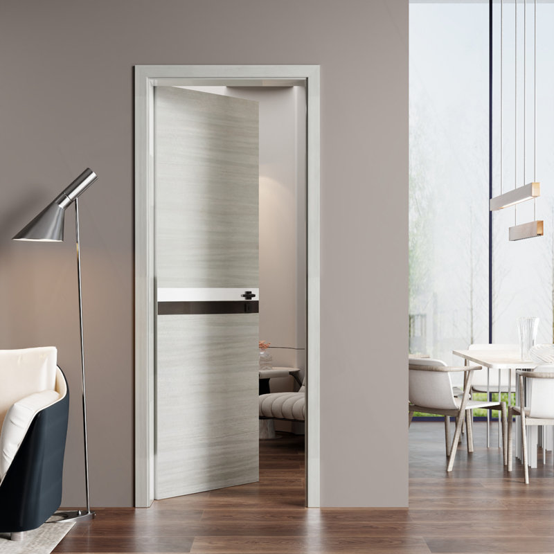 Plaque de porte intégrée en mélamine 32 po x 84 po, aucun assemblage requis, recouverte d'une couche protectrice en mélamine de 2 mm d'épaisseur, respectueuse de l'environnement, imperméable, résistante à l'humidité et aux déformations