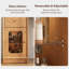 Ensemble de coiffeuse en bois massif avec miroir et tabouret, table de maquillage avec armoire réversible, plateau en verre à DEL et rangement réglable-316995696