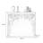 White Manufactured Wood Freestanding Fireplace