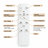 1-Light 45.28" Black LED Dimmable Flush Mount