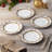 Noritake Charlotta Gold Holiday Harvest Appetizer Plates, 6-1/4"