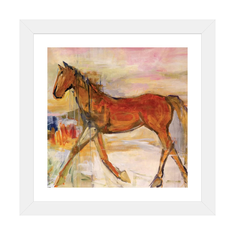 Reproduction d’art, "on the Go" par Julian Spencer, Papier encadré blanc, Blanc, H 24 po x l 24 po x p 1 po