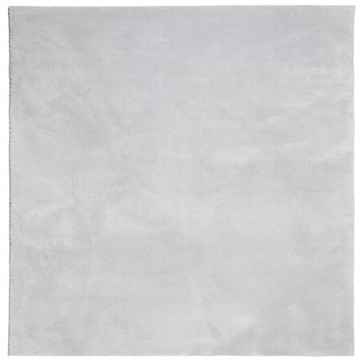 Rug "HUARTE" Short Pile Soft and Washable Grey