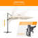 Sonceria 138'' x 108'' Rectangular Lighted Cantilever Umbrella