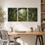 Ensemble de 3 tableaux sur toile « Chemin forestier » pour la décoration du salon et de la chambre.-129395641