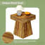 Table de chevet étroite, table basse, table basse carrée