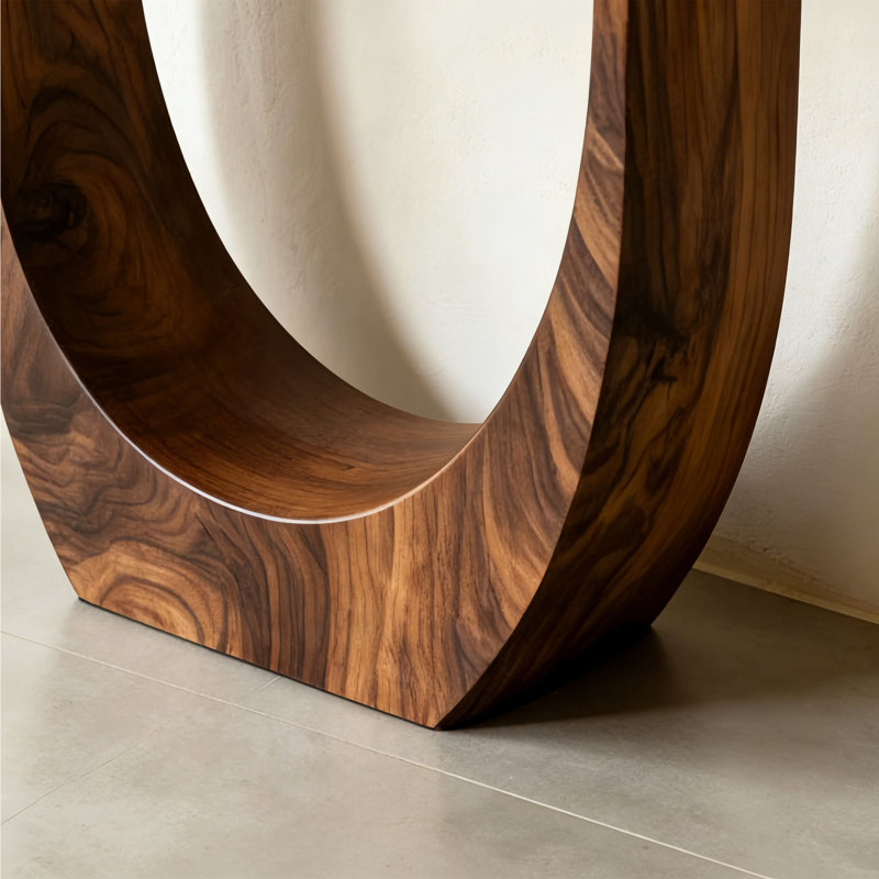 Console en bois massif de style ancien