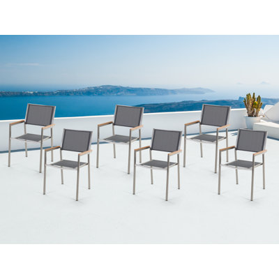 Lothen Stacking Patio Dining Armchair with Cushion