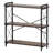 Metal Bookshelf Rustic Bookshelf 3-Tier for Living room Bedroom & Office