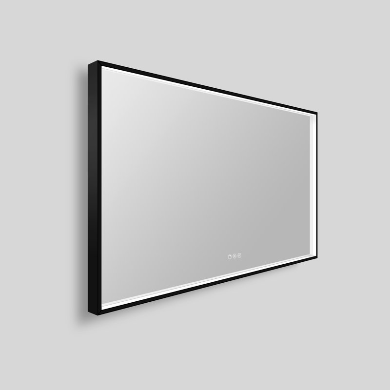 Streamline Rectangular Framed LED Bathroom Vanity Mirror with Defogger, Dimmability, Color Temperature Change