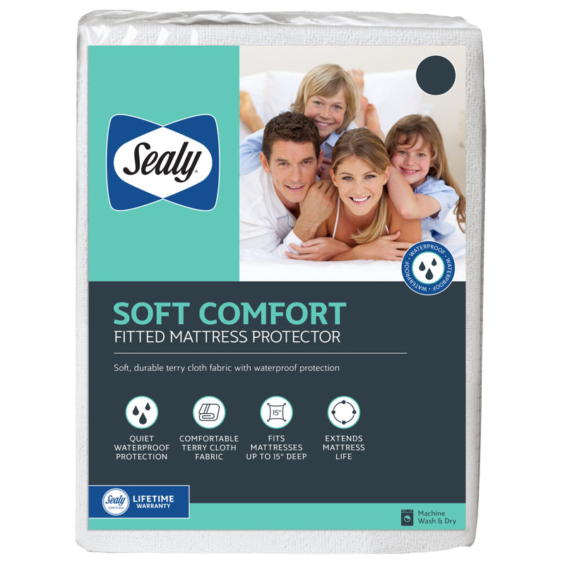 Full Size White Terry Cloth Waterproof Mattress Protector
