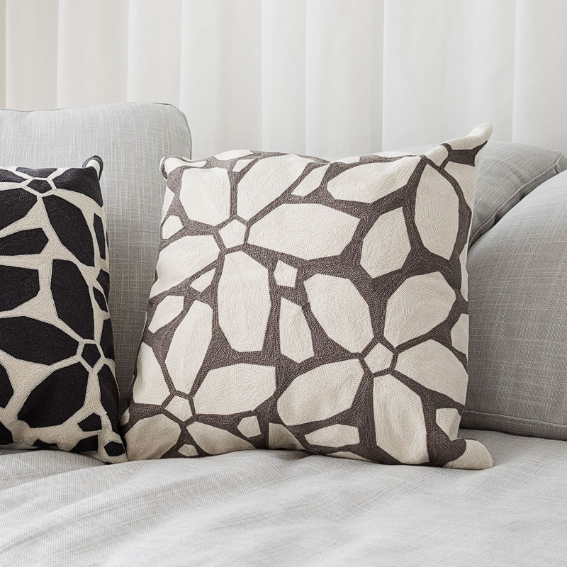 Housse et insert de coussin carré Clark, Beige