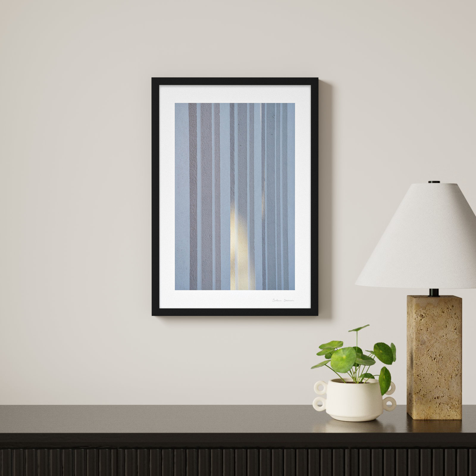 Ludvig "Sun and Concrete 2" Photo Print, Black, 38" H x 26.5" W x 1.25" D