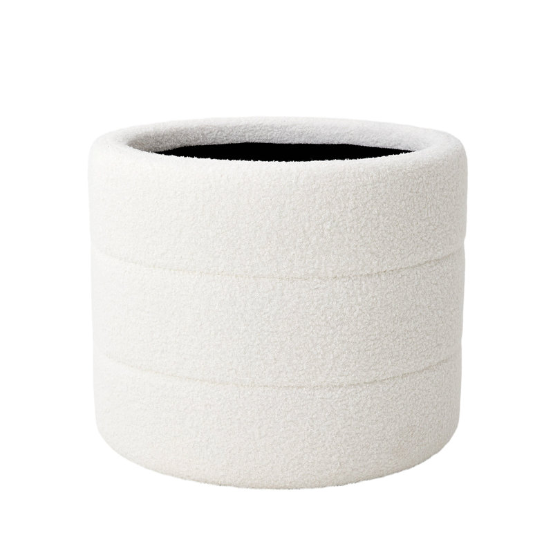 43cm Wide Cylinder Striped Standard Ottoman