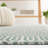 Martha Stewart 405 Cotton Geometric Rug in Green/Ivory-73725389