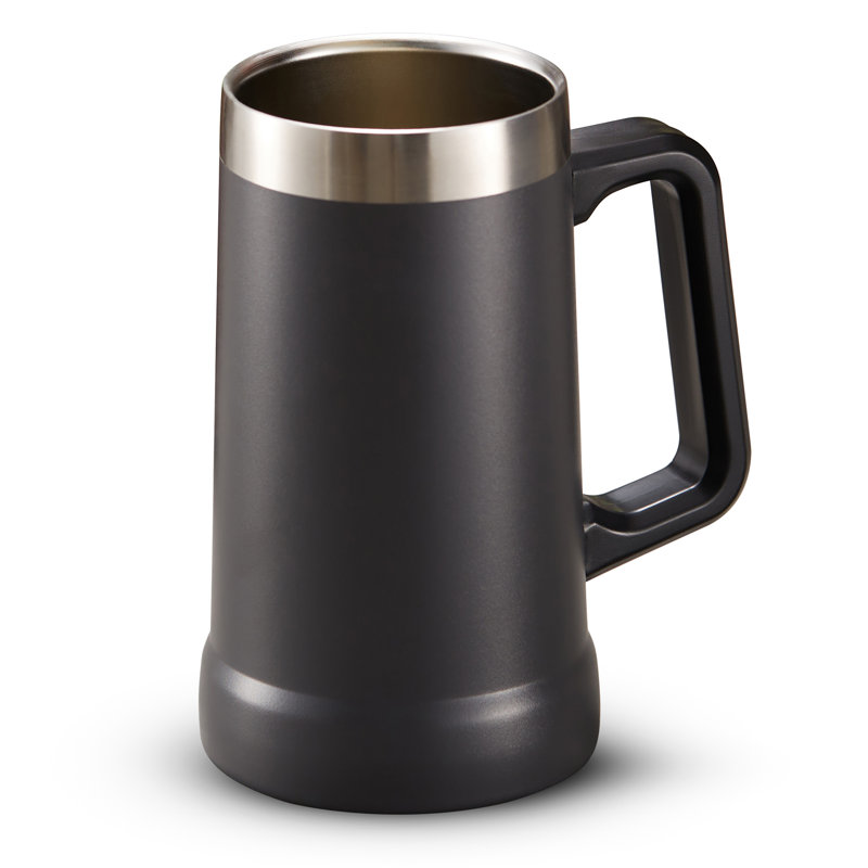 Tasse de camping en acier inoxydable , Gris orage
