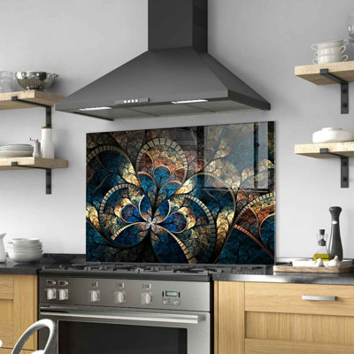 Superbe peinture murale en verre trempé 27,6 po x 39,4 po | 100% verre trempé, épaisseur: 0,16 pouce | Décoration élégante pour le salon ou le bureau, durable et facile à nettoyer, idée de cadeau parfaite