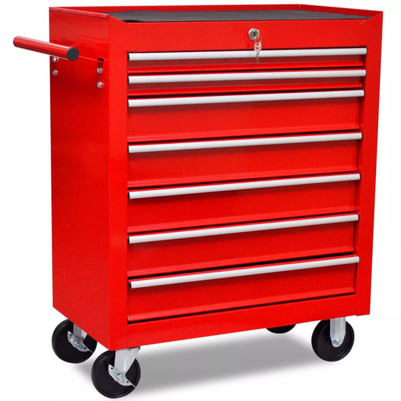 Workshop Tool Trolley 7 Drawers