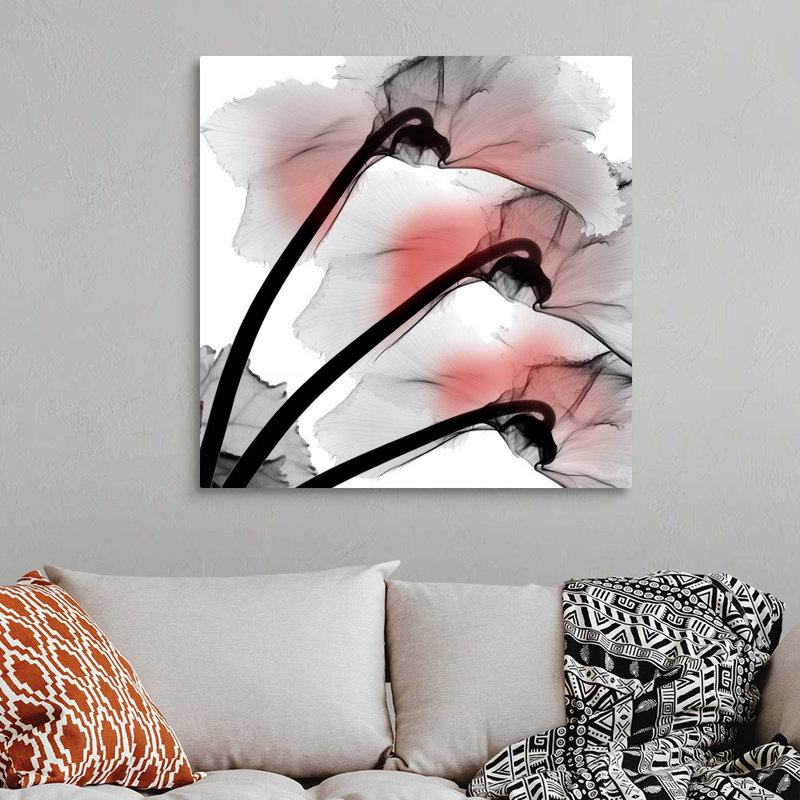 « Coral Luster cyclamen » par Albert Koetsier, reproduction d’art sur toile, Toile tendue, H 30 po x l 30 po x P 1,5 po