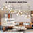 Lilwenn 12 - Light Aluminium Sputnik Modern Linear Chandelier-1906991811