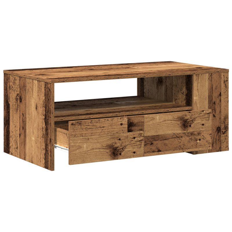 Coffee Table with Storage, Old Wood