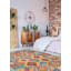 Tapis bleu nouvel âge en laine 5 pi x 6 pi 6 po Anstice