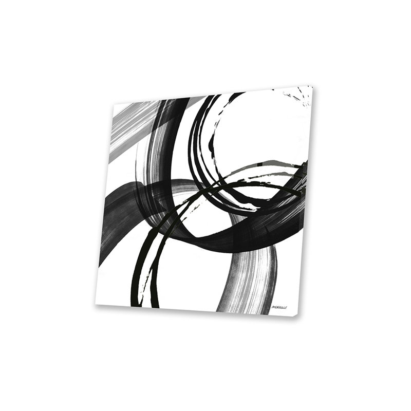«Black and White Pop II» par Dan Meneely - impression non encadrée, H 24 po x l 24 po x P 0,25 po