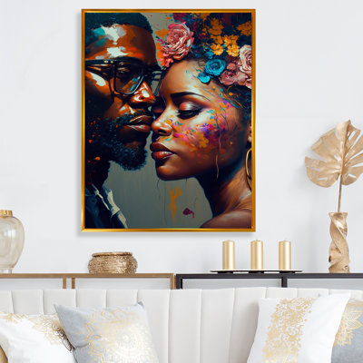 Art sur toile, "Couple amoureux"