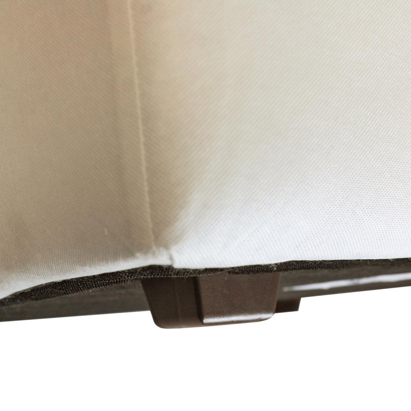 Azemar Upholstered Ottoman, Polyester Bella Sand